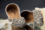 Silver & Golden Kundan Khussas – Traditional Elegance For Women