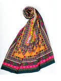 Multi Color Shamos Silk Printed Dupatta