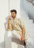 White Chanderi Kurta Pajama – Elegant & Premium For Men