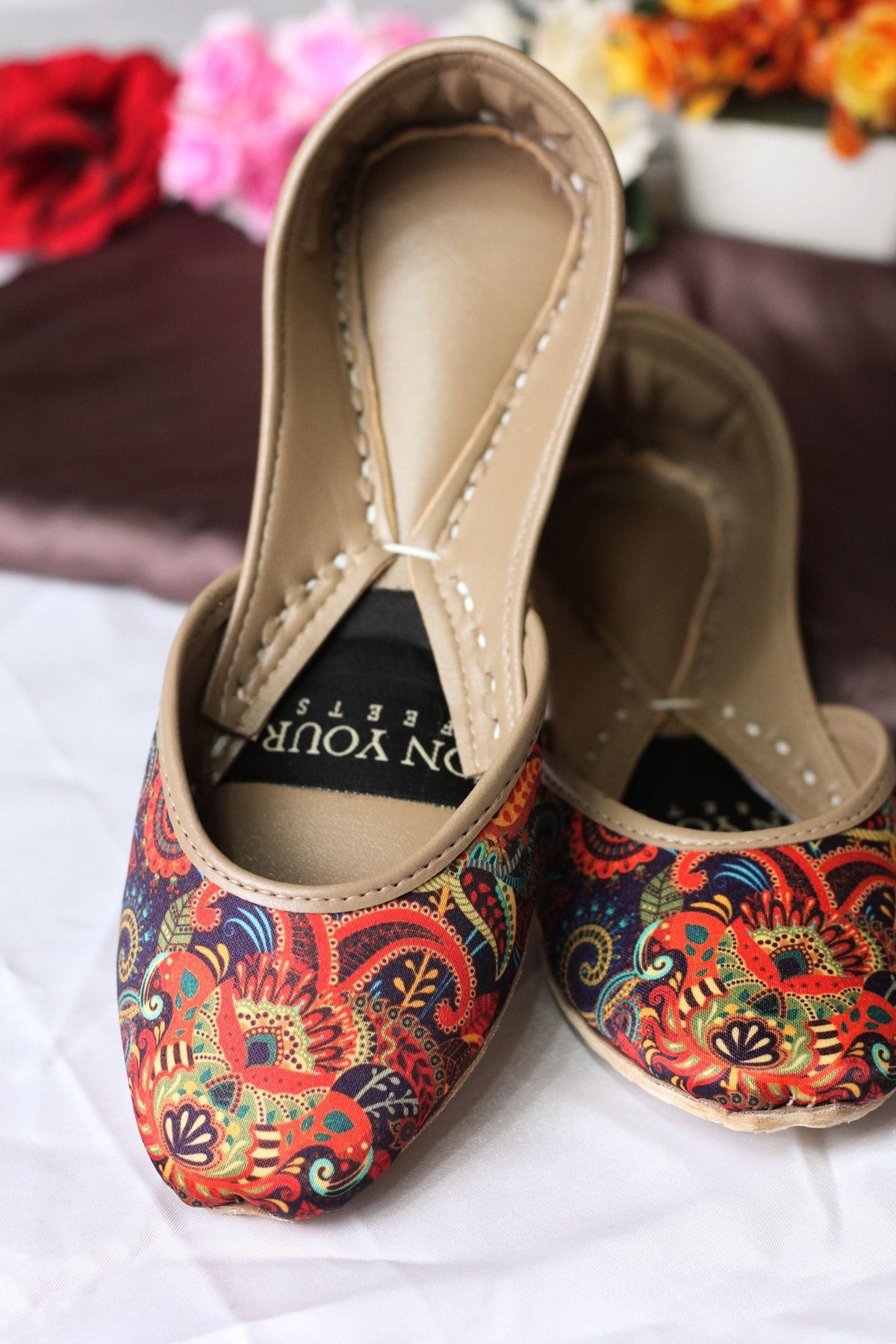 Floral Charm – Printed Khussa for Everyday Style For Women