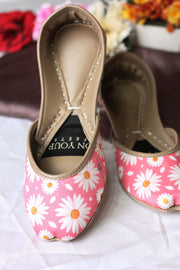 Jasmine Whisper – Floral Printed Khussa For Women