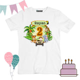 White  Color Customized Name And Printed T-Shirt For Kids / Men / Women