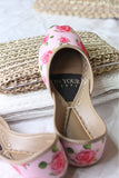 Floral Print Khussa for a Pop of Color For Women