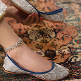Zari Zewar – Gold Khussas with Metallic Embroidery For Women