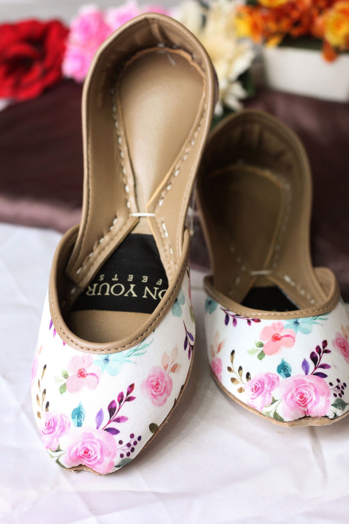 Floral Printed Khussa – A Touch of Color for Everyday Style For Women