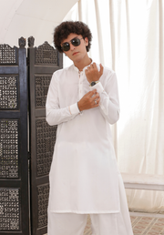 White Shalwar Kameez – Classic Elegance For Men