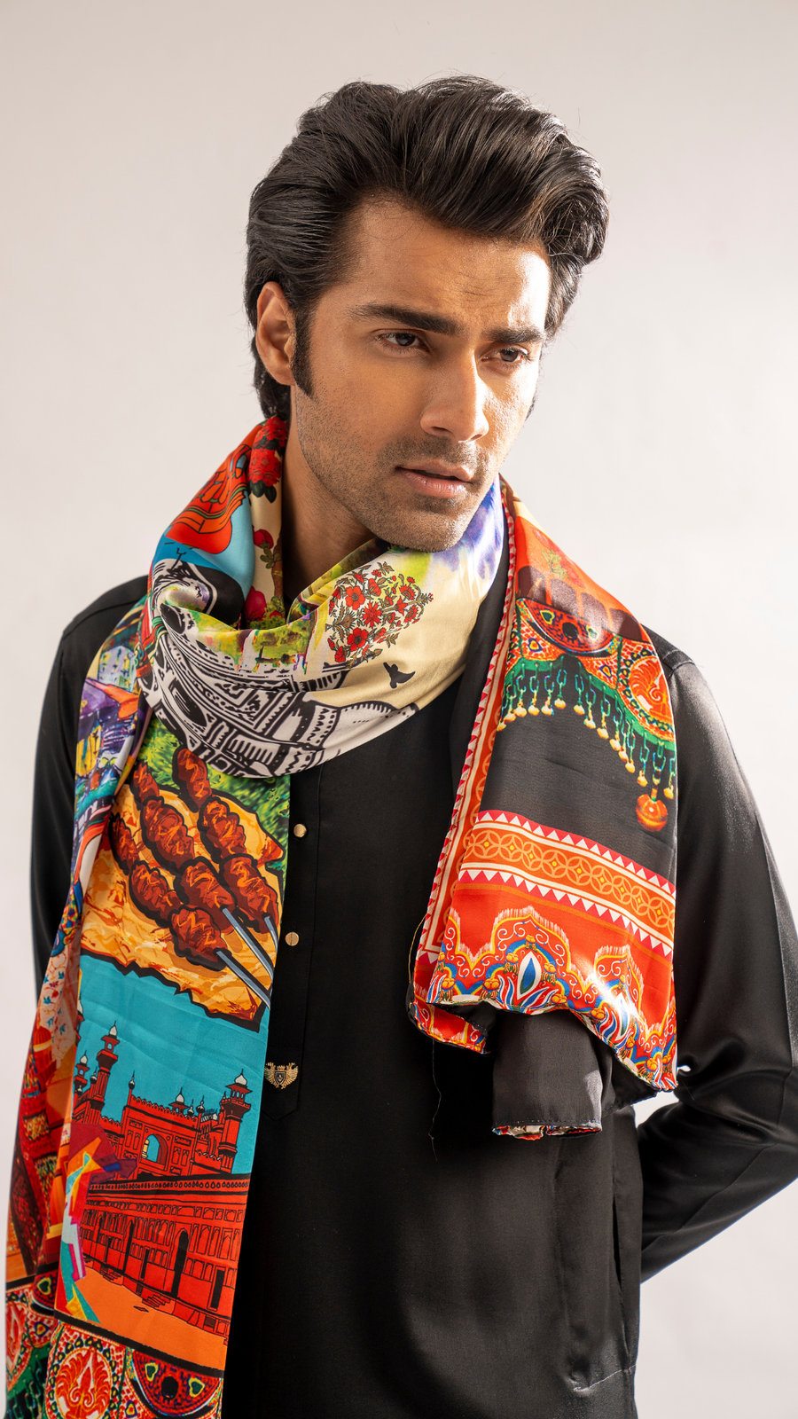 Royal Men's Mehfili Odhni – Premium Traditional Shawl For Men