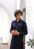 Navy Blue Formal Shalwar Kameez For Men