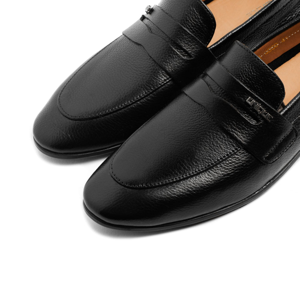 Premium Soft Leather Shoes with Flexible Rubber Sole – Signature Style For Men
