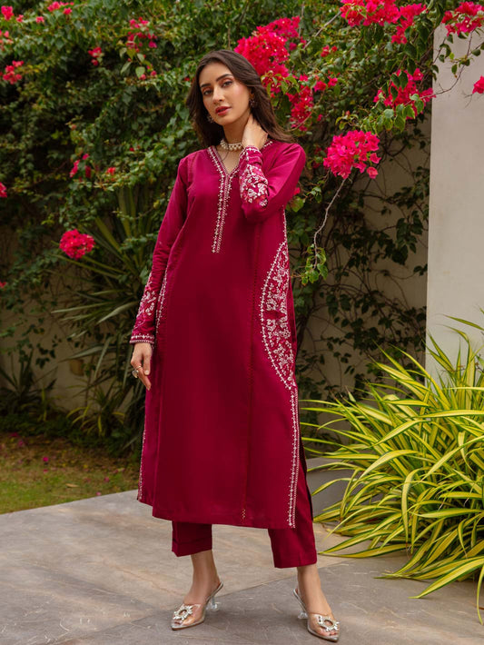 Embroidered Cotton Lawn 2-Piece Suit For Women