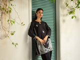 Noir (Black) – Embroidered 2-Piece Cotton Lawn Outfit For Women