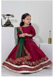 Elegant Embroidered & Block Printed Lehenga Choli For Girls