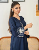 Luxury Embroidered Lawn 3-Piece Suit with Chiffon Dupatta For Women