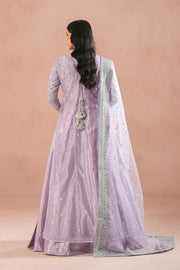 Lilac Luxe Embroidered Net Maxi For Women