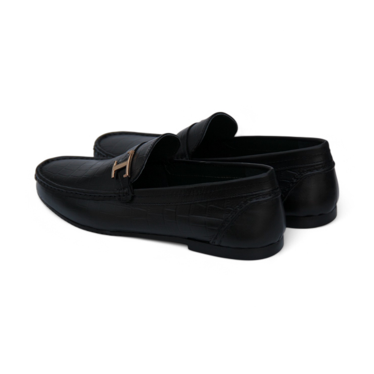 Premium Leather Loafers with Flexible Rubber Sole For Men