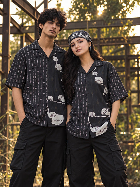 Urdu Poetry Pure Lawn Unisex Shirt For Unisex