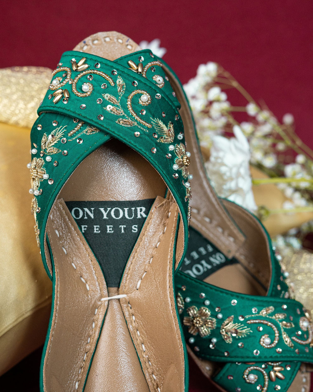 Floral Breeze Peshawari Khussa For Women
