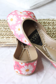 Jasmine Whisper – Floral Printed Khussa For Women