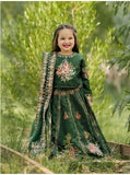 Luxury Block Printed Raw Silk Lehenga Choli For Girls
