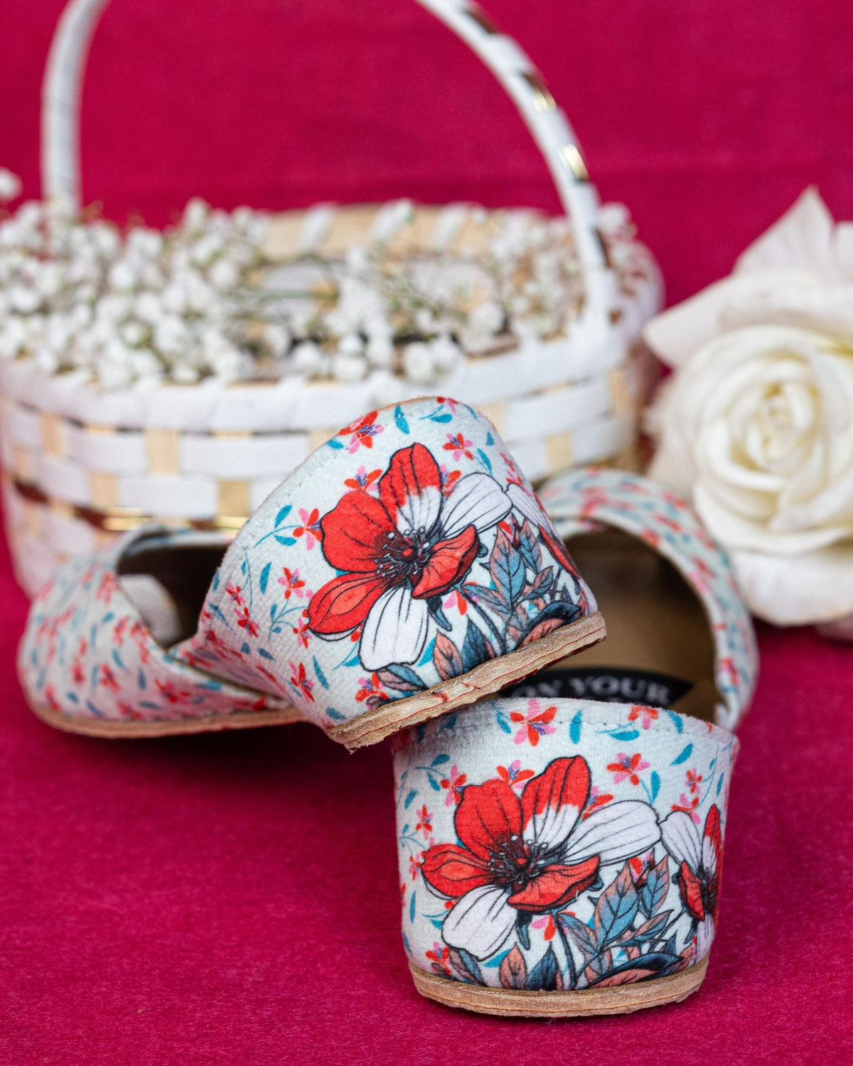Floral Breeze Soft Print Khussa For Women