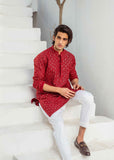 Red Chanderi Kurta Pajama – Elegant & Luxurious For Men