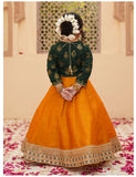 Elegant Screen Printed Chiffon Lehenga Choli For Girls