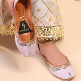 Shamsa Mirror Soft Embellished Khussa For Women