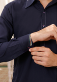 Navy Blue Formal Shalwar Kameez For Men