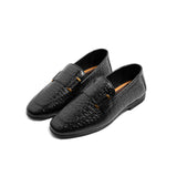 Premium Croc-Printed Leather Loafers for Men