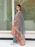 Elegant 3-Piece Printed Suit with Dupatta For Women