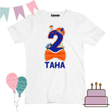 White  Color Customized Name And Printed T-Shirt For Kids / Men / Women