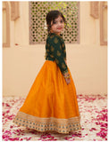Elegant Screen Printed Chiffon Lehenga Choli For Girls