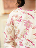 Pink Gotta Embroidered Raw Silk Lehenga Choli For Girls