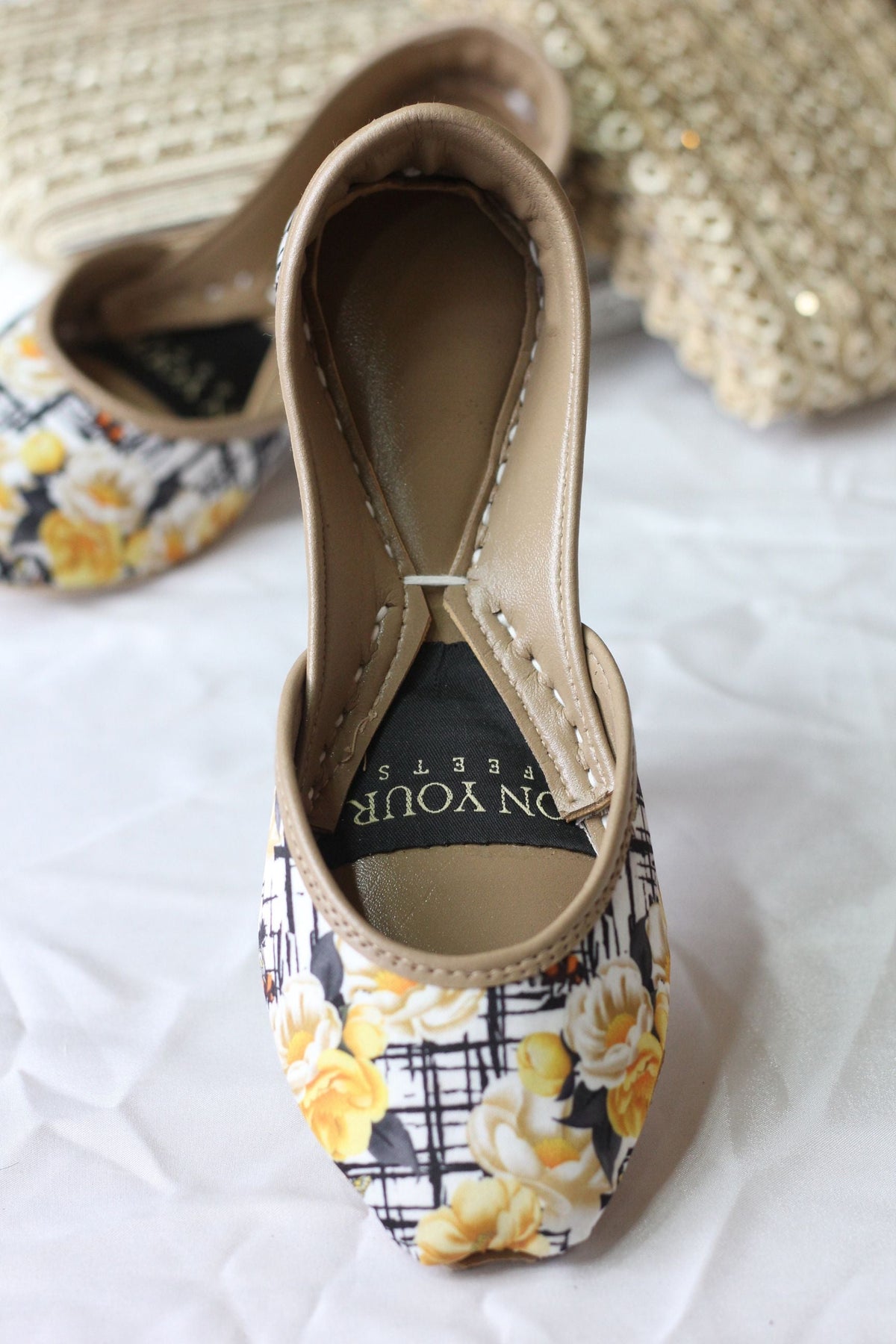 Vibrant Blossom Floral Khussa – Brighten Your Every Step For Women