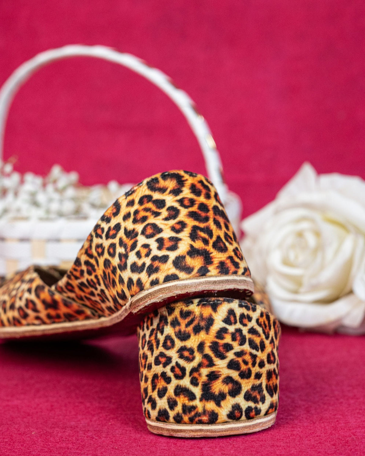 Empire Bold Leopard Print Khussa For Women