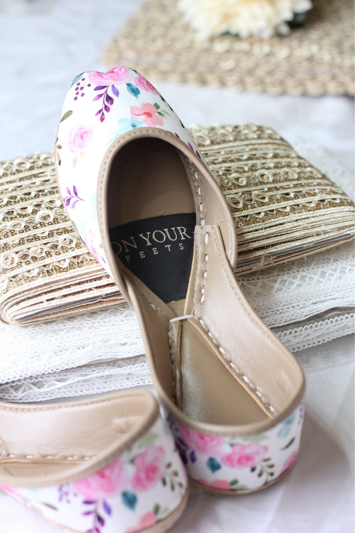 Floral Printed Khussa – A Touch of Color for Everyday Style For Women