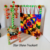 Pakistani Traditional Charpai & Doi Miniature For Decoration