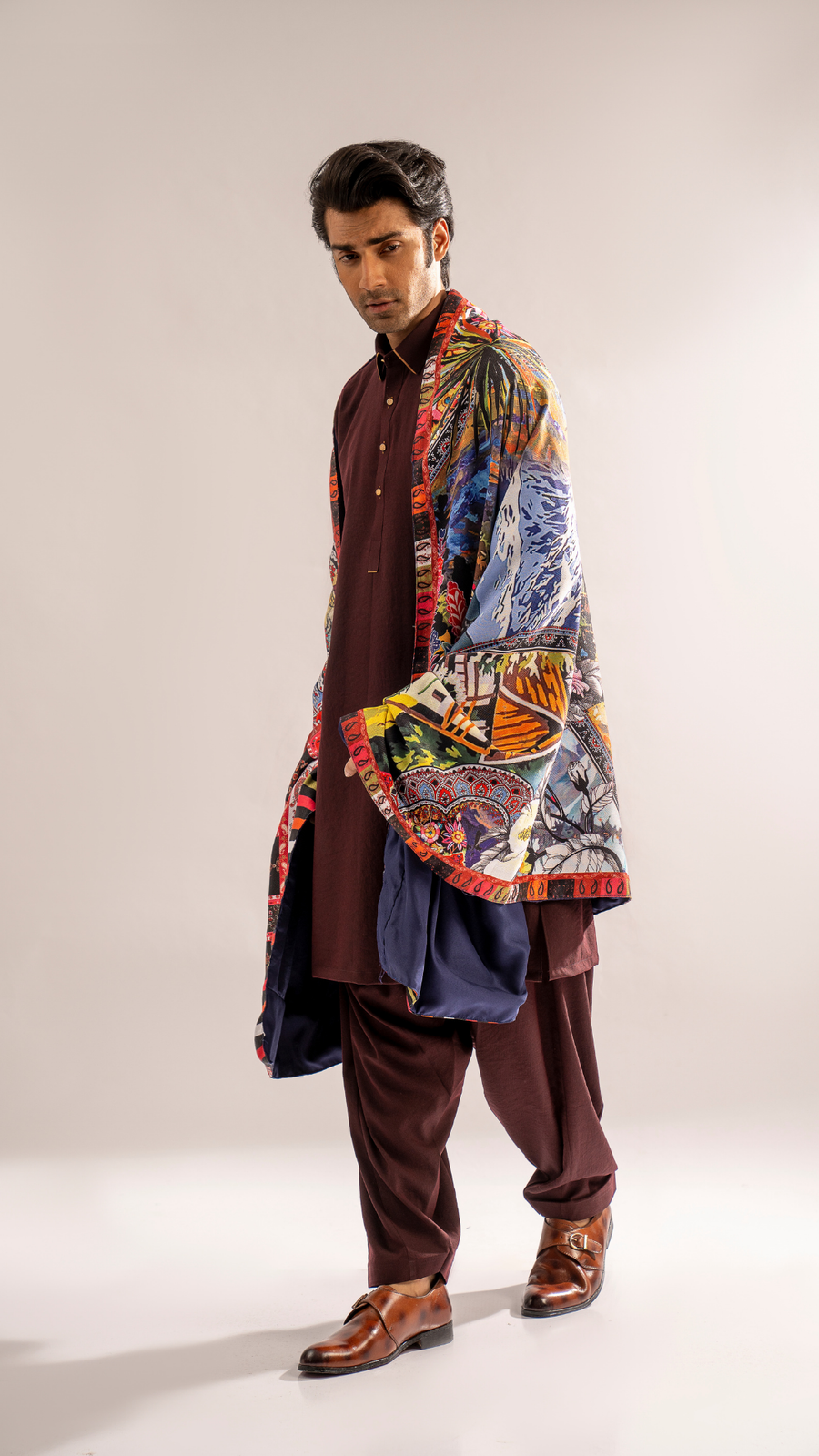 Luxury Men's Kani Odhni – Premium Traditional Shawl For Men