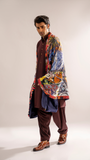 Luxury Men's Kani Odhni – Premium Traditional Shawl For Men