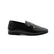 Premium Croc-Printed Leather Loafers for Men