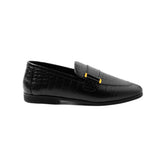 Premium Croc-Printed Leather Loafers for Men