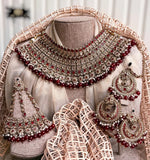 Royal Luxury Bridal Jewelry Set – Necklace, Earrings & Tikka For Women