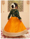 Elegant Screen Printed Chiffon Lehenga Choli For Girls
