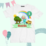 White  Color Customized Name And Printed T-Shirt For Kids / Men / Women