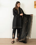 Luxury Embroidered Lawn 3-Piece Suit with Chiffon Dupatta For Women