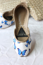 Lilac Serenade – Floral Printed Khussa For Women