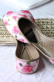 Floral Print Khussa for a Pop of Color For Women