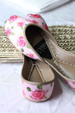 Floral Print Khussa for a Pop of Color For Women