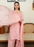 Embroidered Lawn 3-Piece Suit with Block Printed Chiffon Dupatta For Women