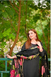 Black Luxury Soft Silk 2-Piece Suit with Dupatta For Women